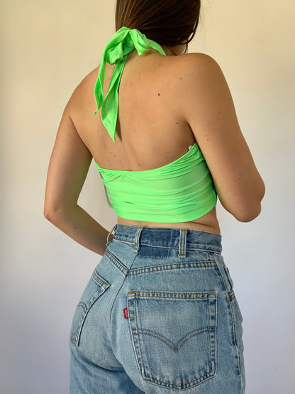 Vintage Neon Wrap Top