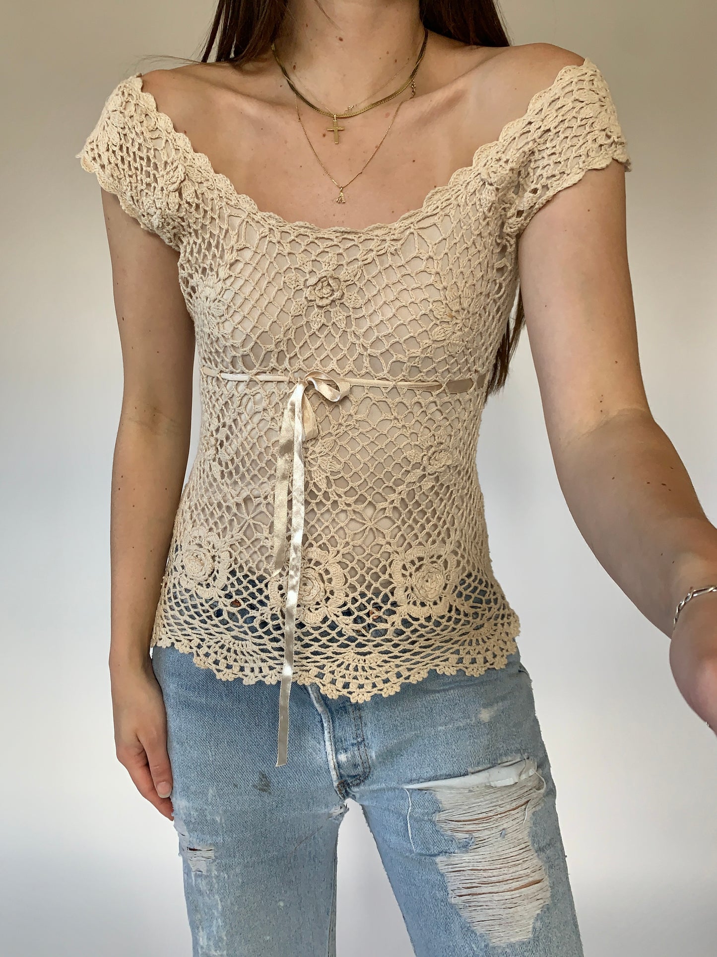 Y2K Crochet Top