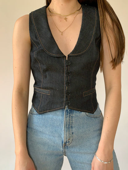 2000s Denim Vest