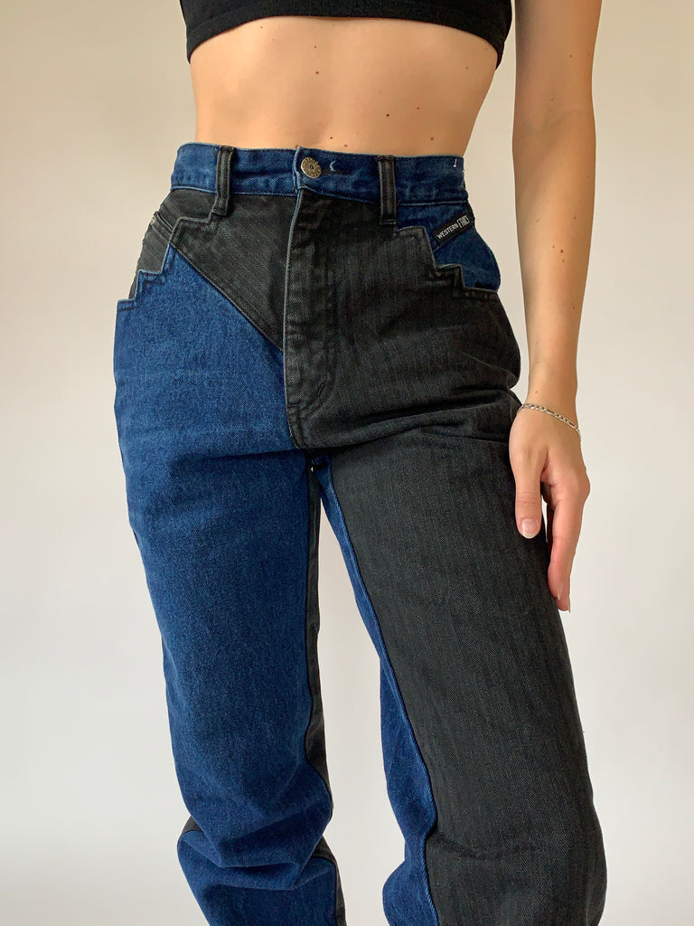 Classic 80’s black Rockies jeans, Near perfect