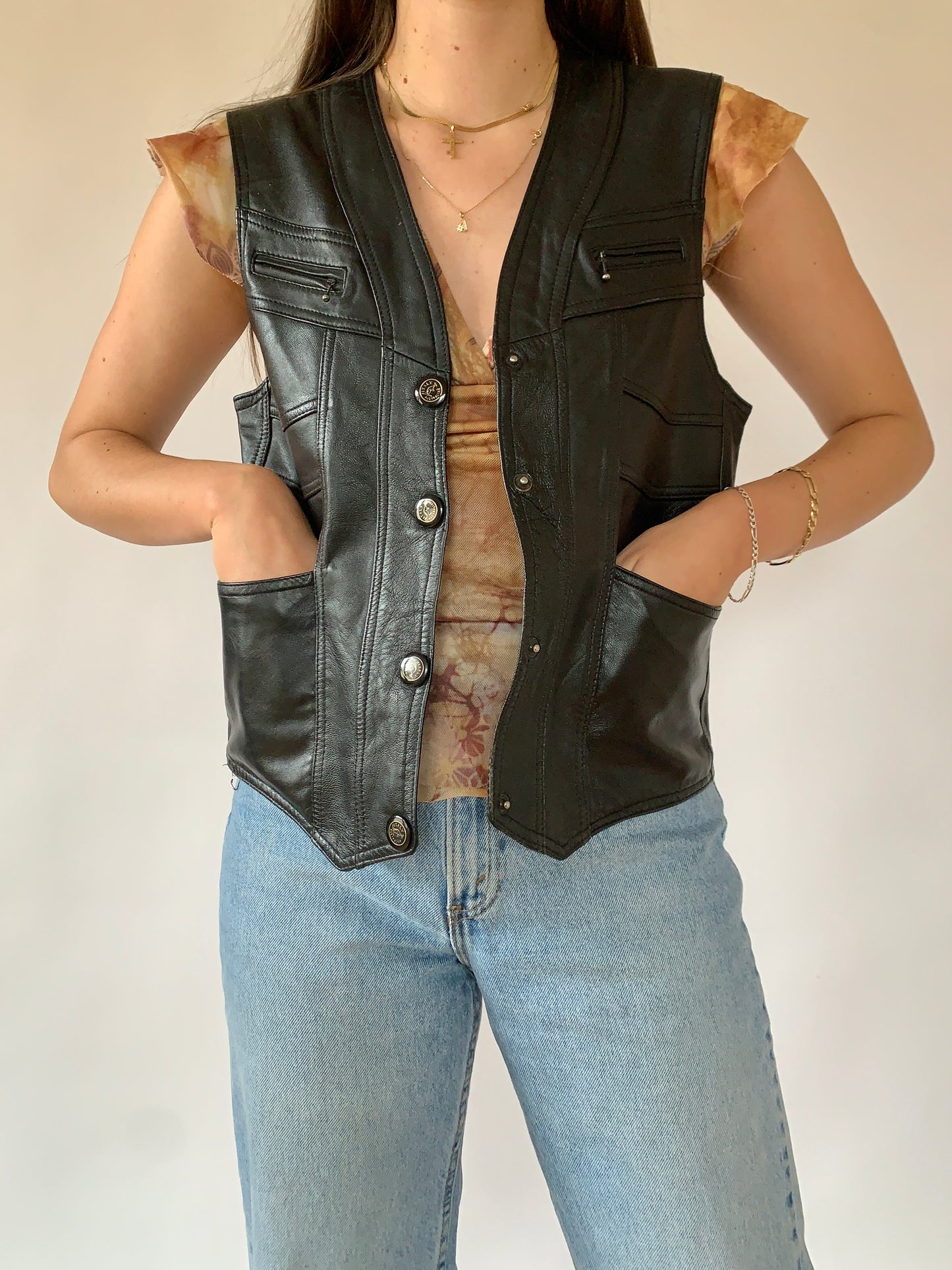 Vintage Leather Vest