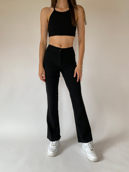 Vintage 1990s Black Stretch Pants