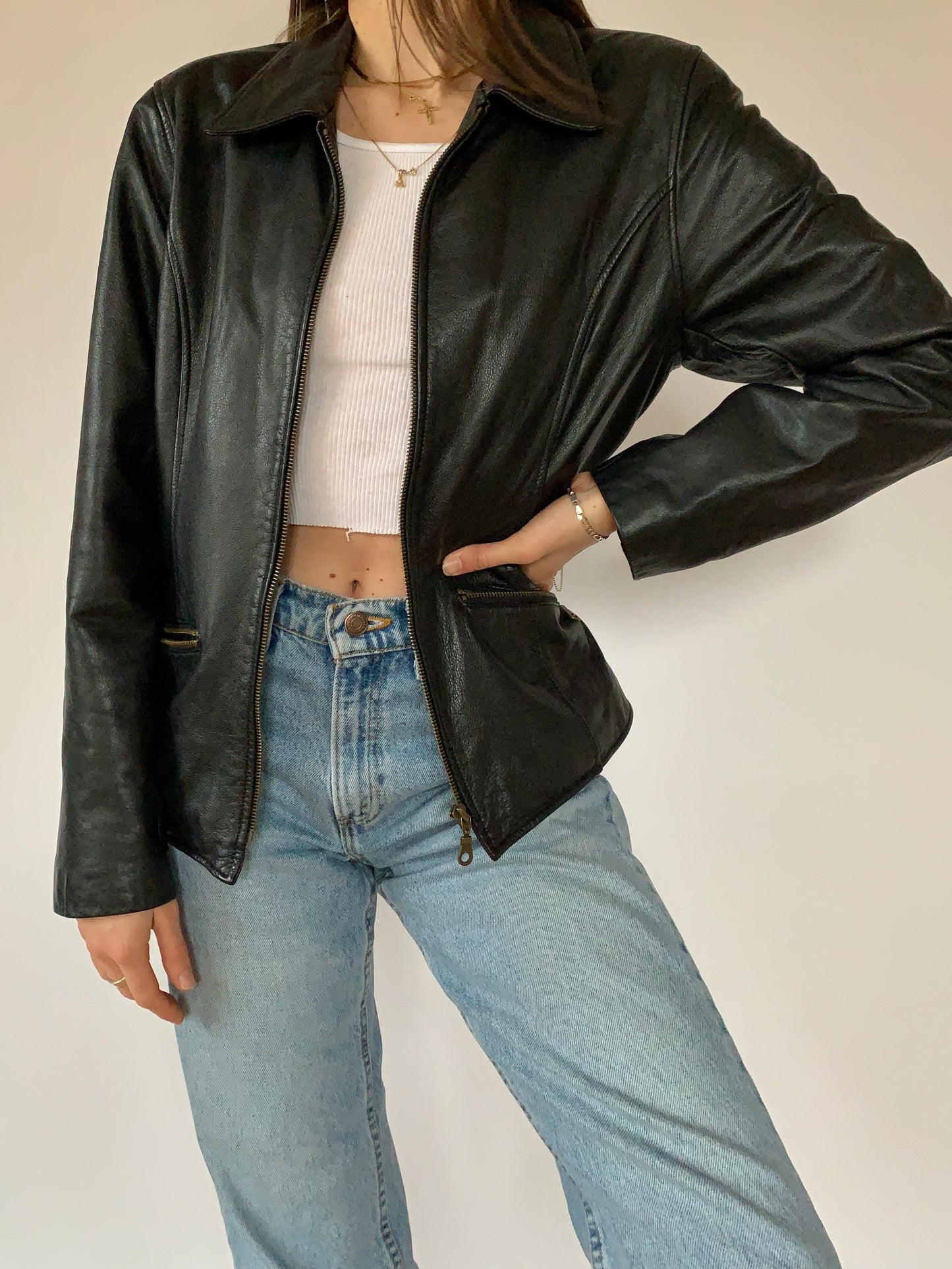 Vintage 1990s Leather Jacket