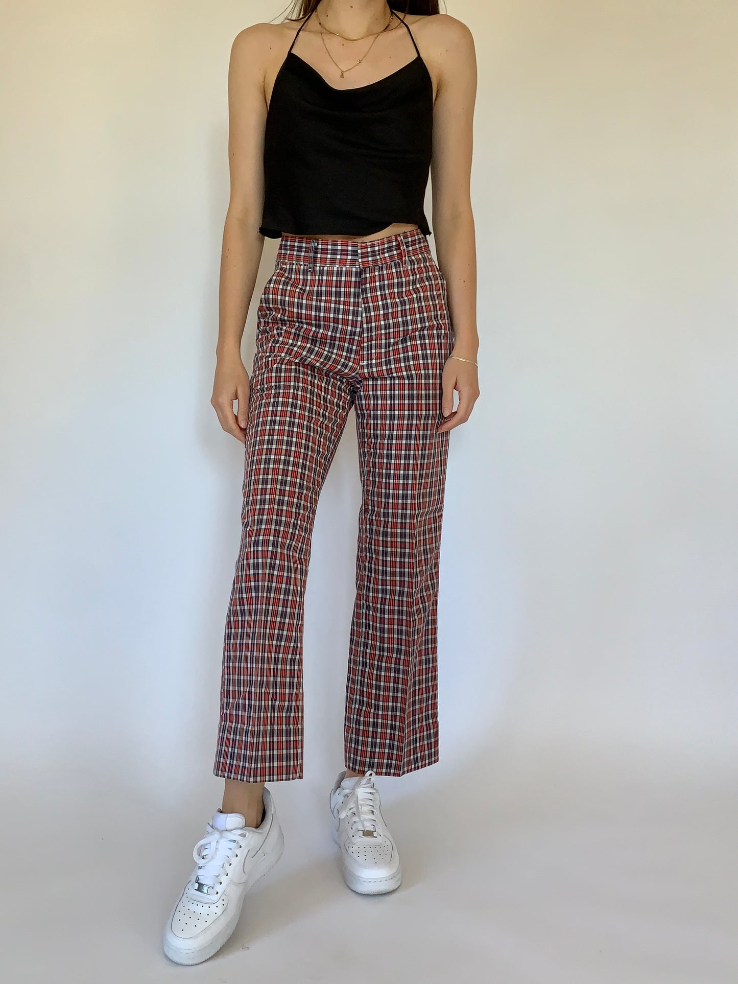 Vintage 1960s Plaid Trousers