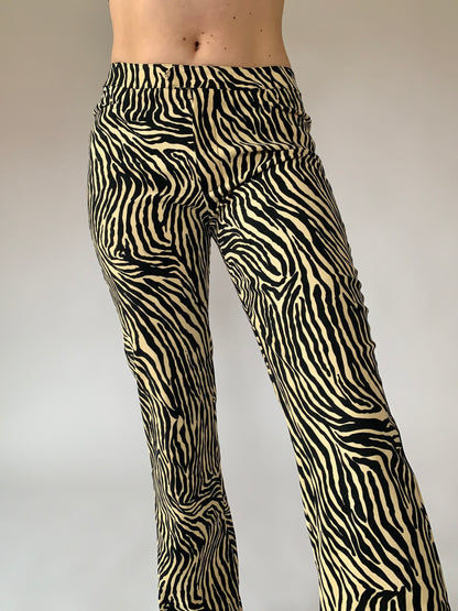 Vintage 1990s Betsey Johnson Zebra Pants