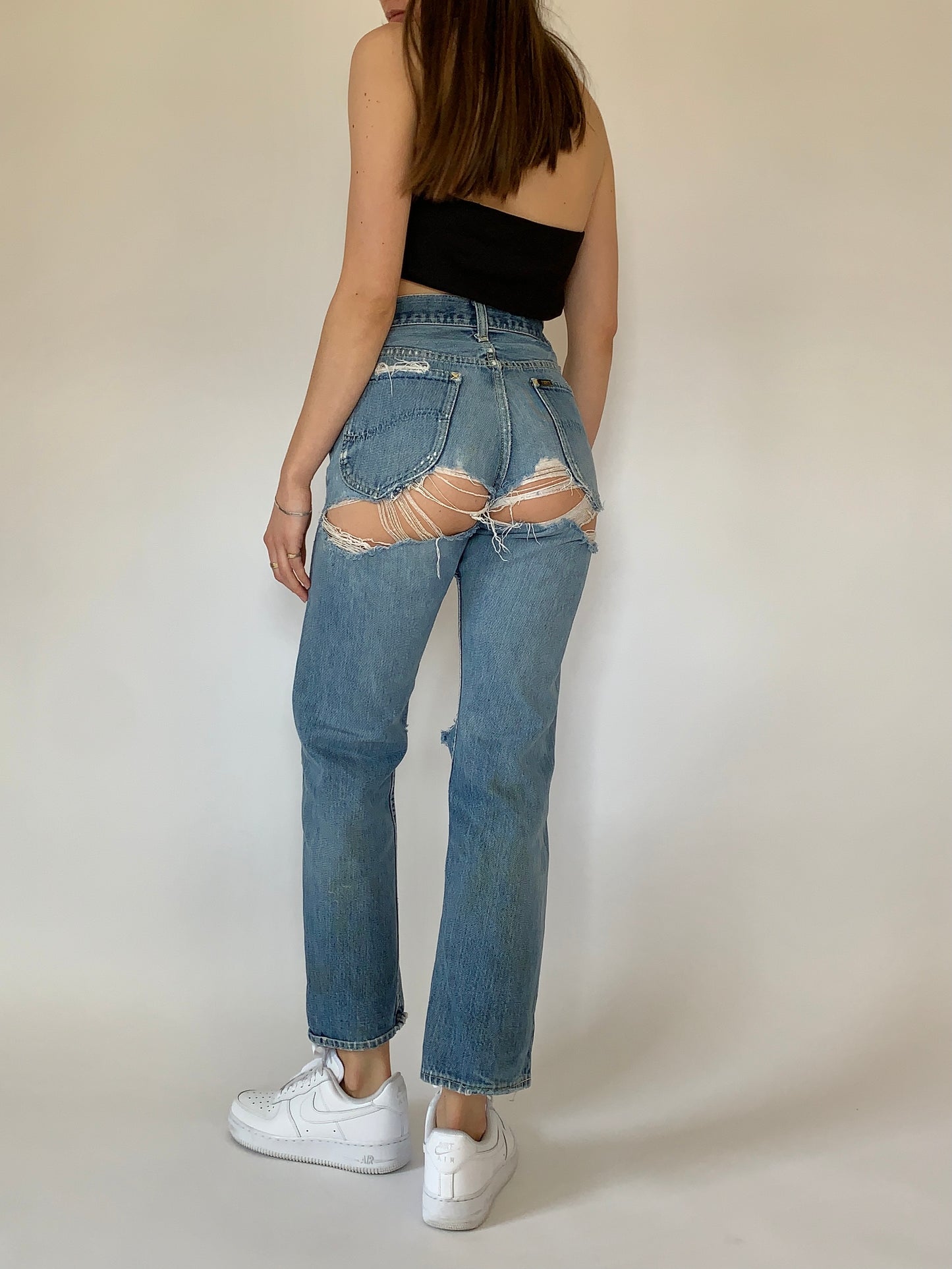 Vintage Destroyed Lee Jeans