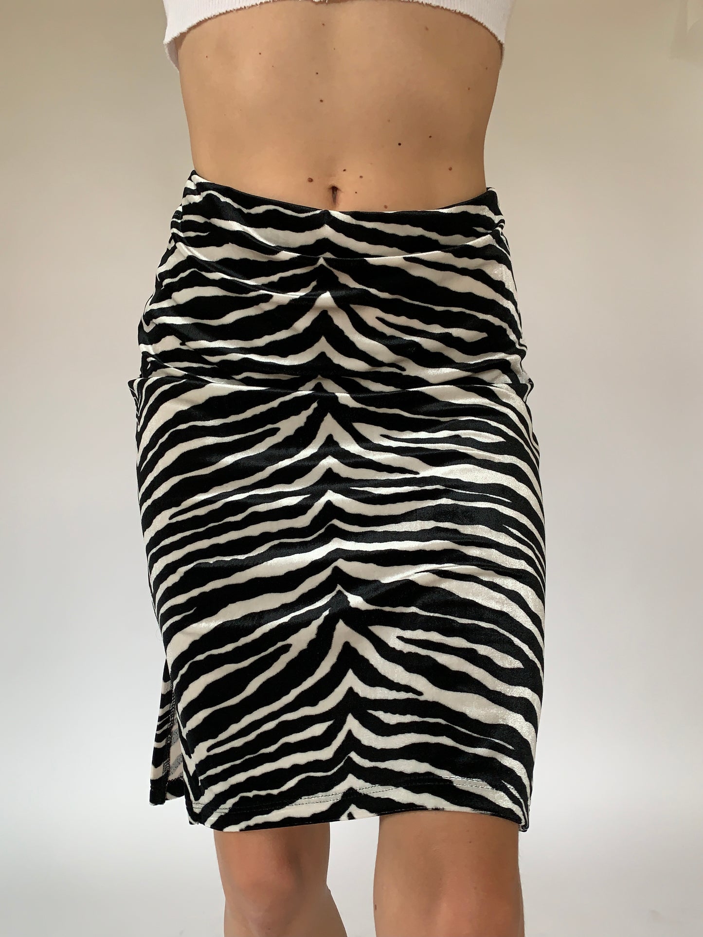 Vintage 1990s Zebra Skirt