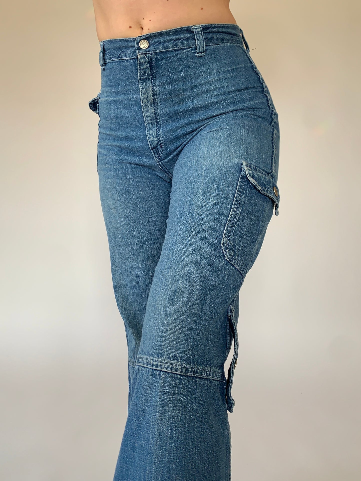 Vintage 1970s Cargo Jeans