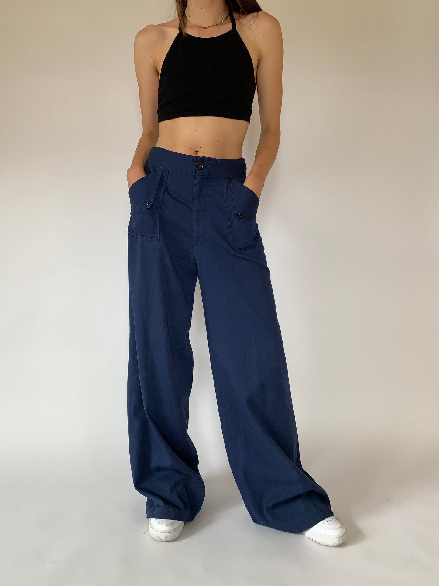 Vintage 1970s Navy Bellbottoms