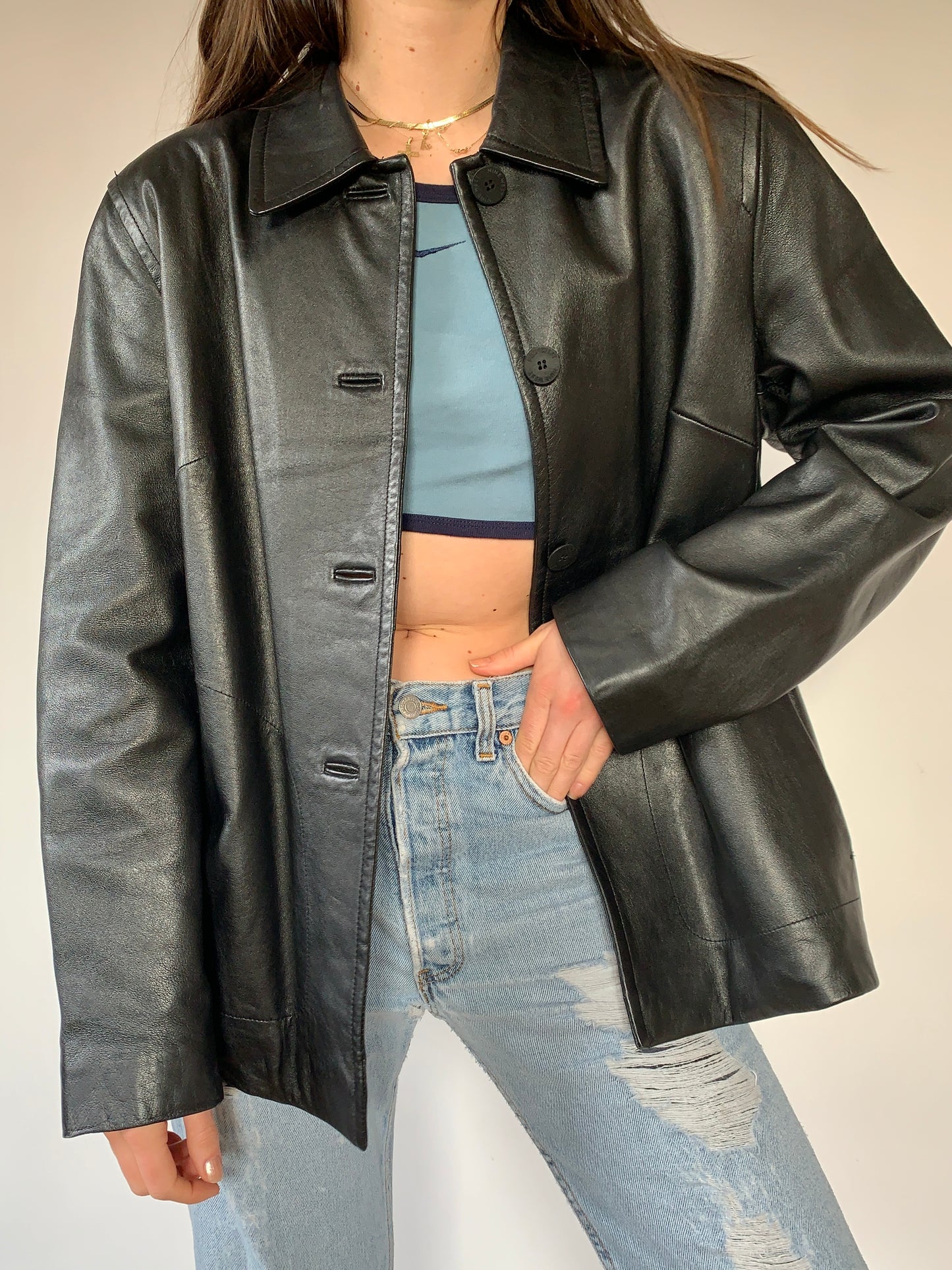 Vintage 1990s Leather Jacket