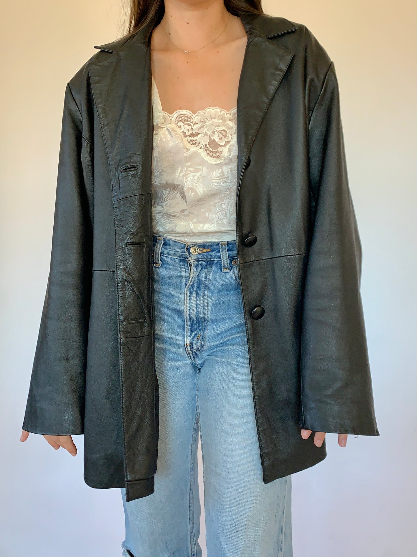 Vintage 1990s Leather Jacket