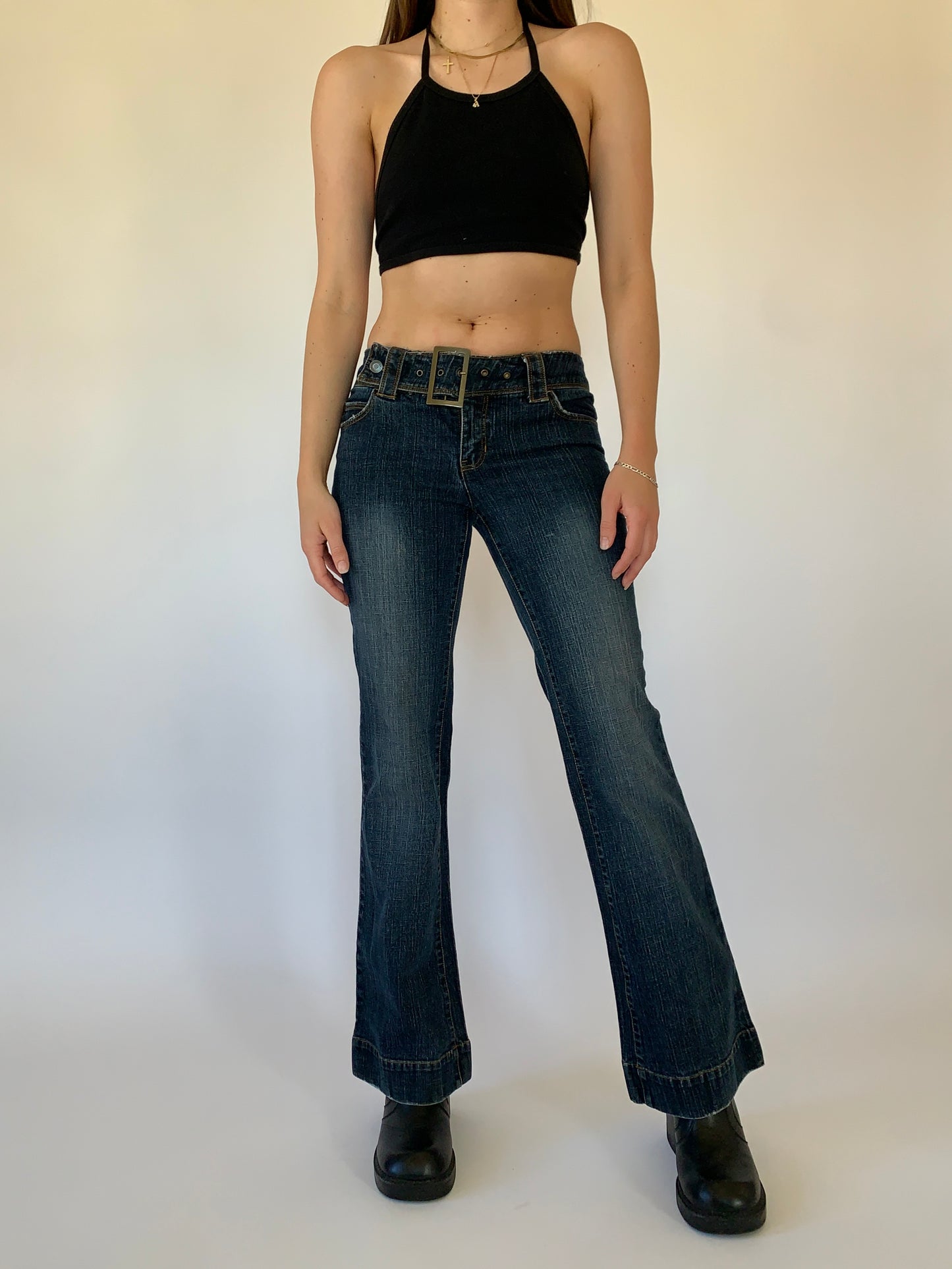 Y2K Belted Jeans