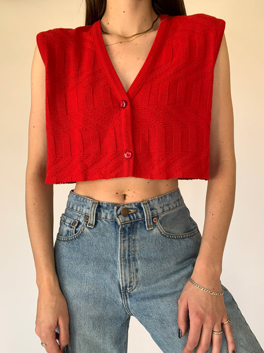 Vintage 1990s Cropped Vest