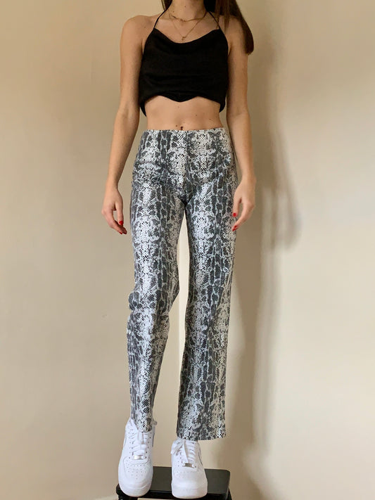 Vintage 1990s Snake Print Pants